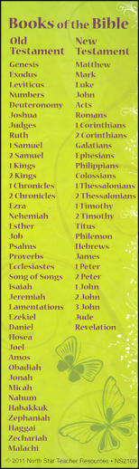 Books of the Bible Bookmark