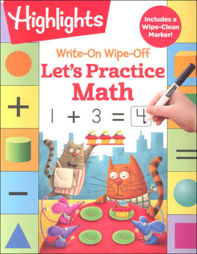 Write-On Wipe-Off Let's Practice Math