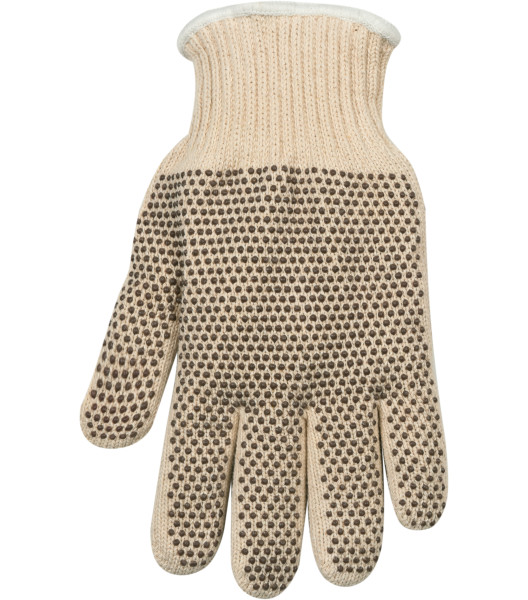 Lined String Knit with PVC Dots, White, large