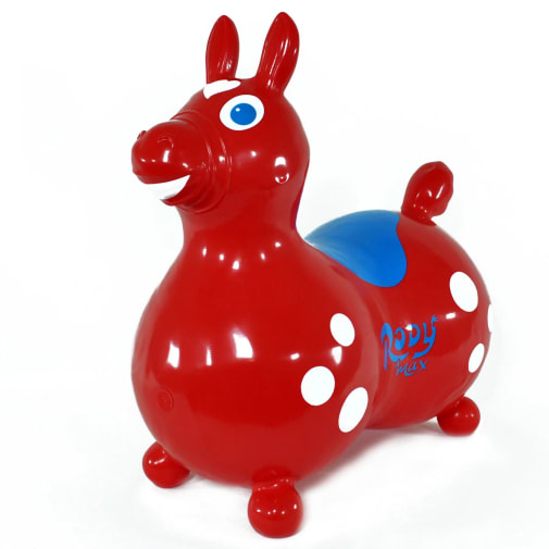 Rody Max - USA Red w/white dots, blue saddle