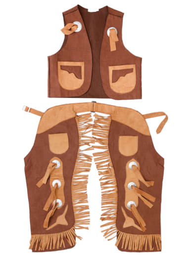 Great Pretenders Cowboy Vest & Chaps (size 5-6)