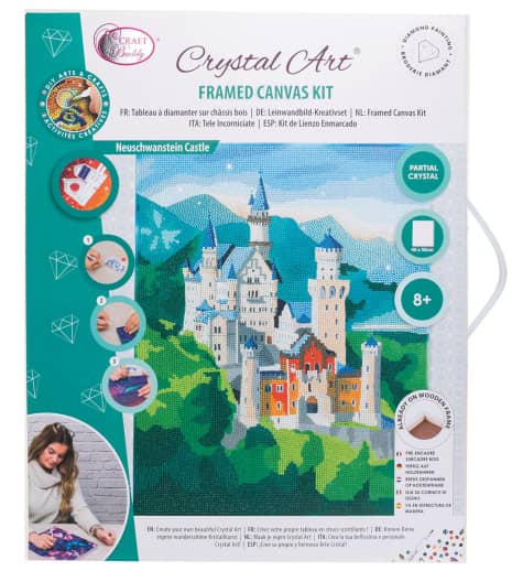 Crystal Art Large Mounted Kit: Neuschwanstein Castle
