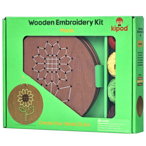 Wooden Embroidery Kit - Plants