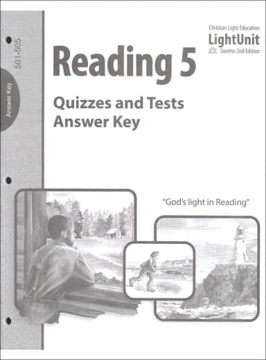 Christian Light Open Windows Quiz and Test Answer Key (Sunrise 2nd Edition)