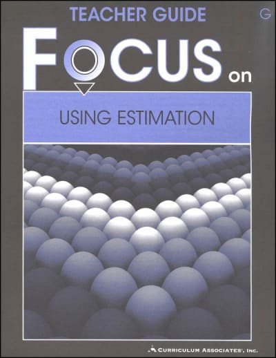 Using Estimation Teacher Guide G
