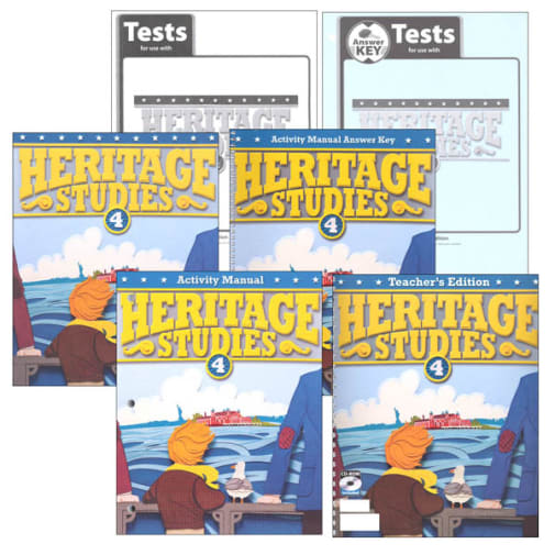 BJU Press Heritage Studies 4 Home School Kit 3rd Edition (updated)