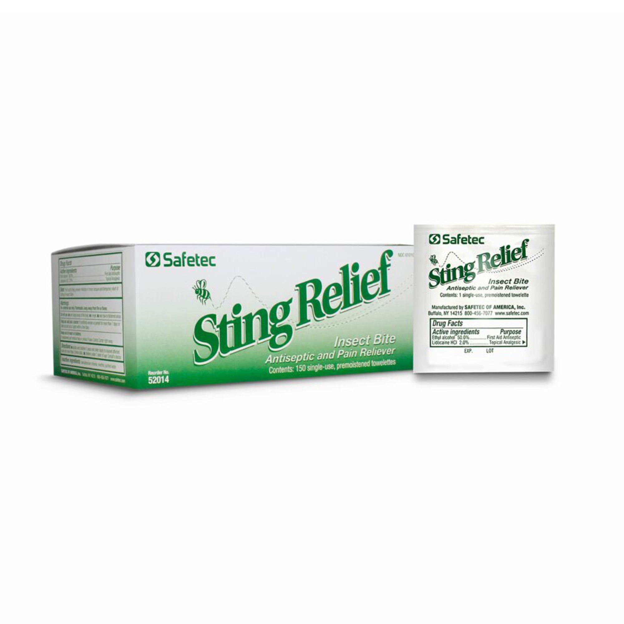 Safetec Ethyl Alcohol / Lidocaine Sting and Bite Relief MK 996218