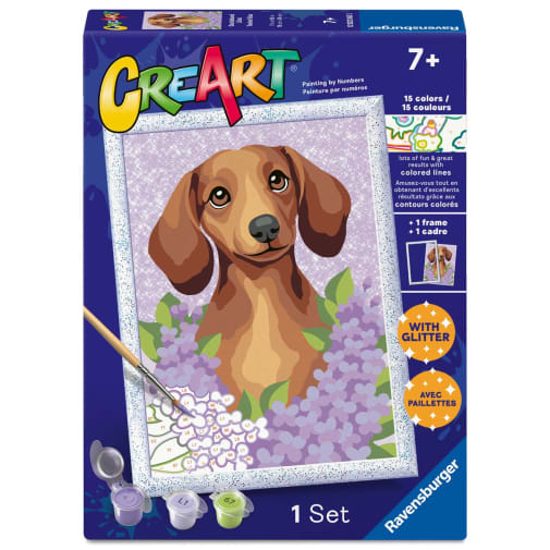CreArt Paint by Number: Dachshund Lilac(7x10)