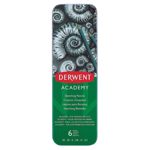 Derwent Academy Sketching Pencils (6 count)