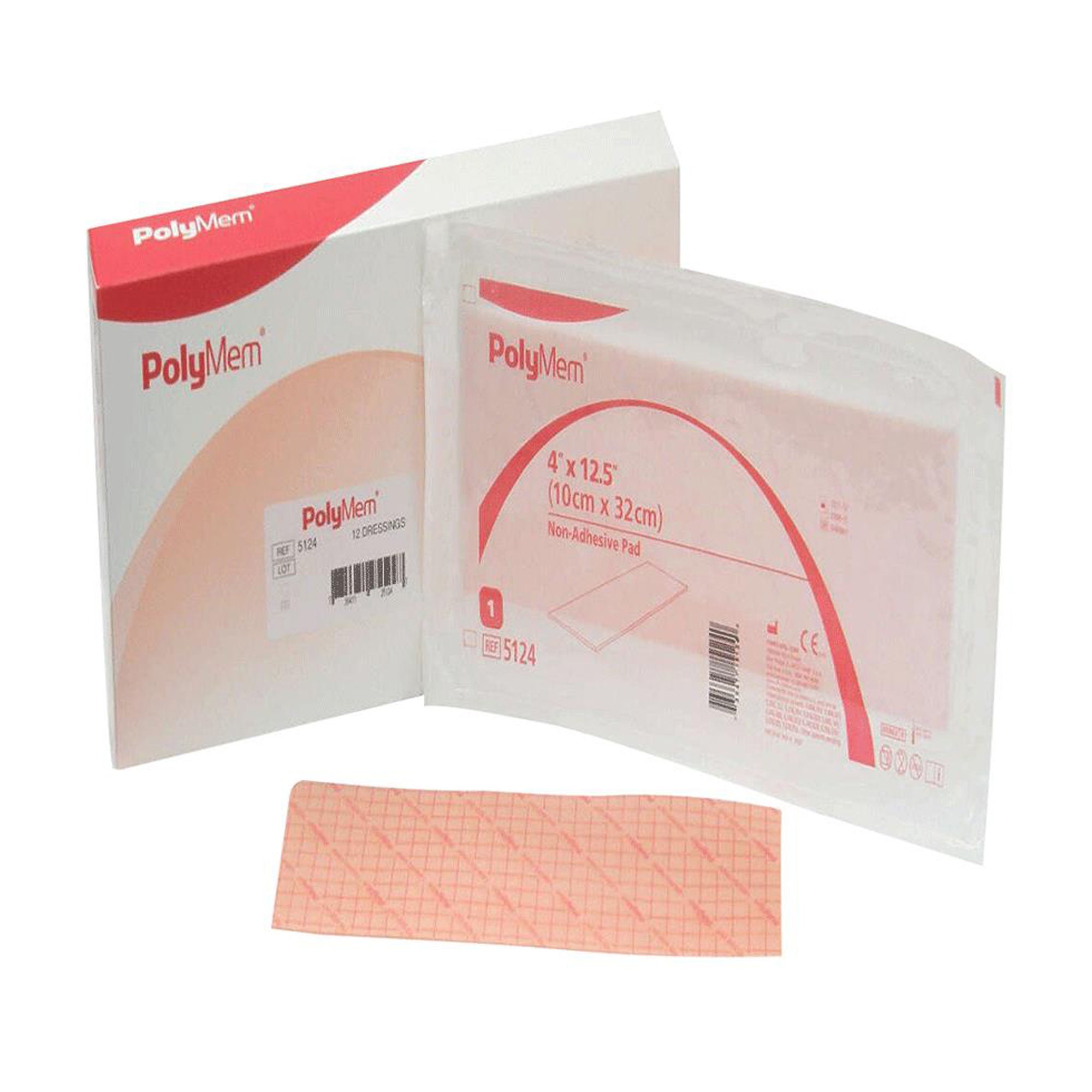 PolyMem Nonadhesive without Border Foam Dressing, 4 x 12.5 Inch MK 702095
