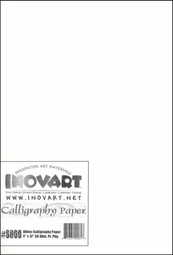 Calligraphy Paper - White 9" x 12" (50 Sheets)