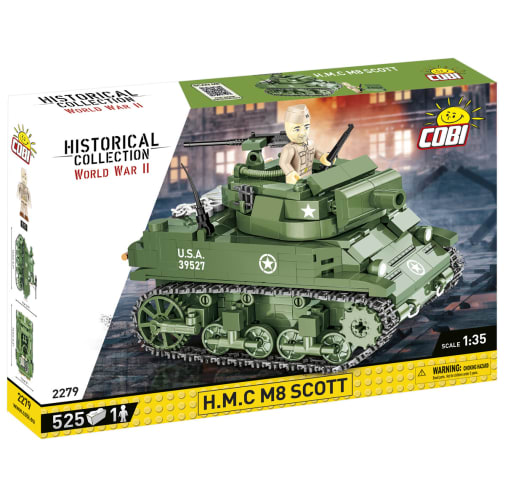 COBI H.M.C. M8 Scott American Tank - 525 pieces (World War II Historical Collection)
