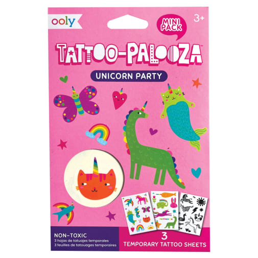 Mini Tattoo Palooza Temporary Tattoos - Unicorn Party