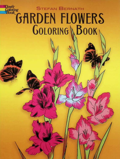 Garden Flowers Coloring Book