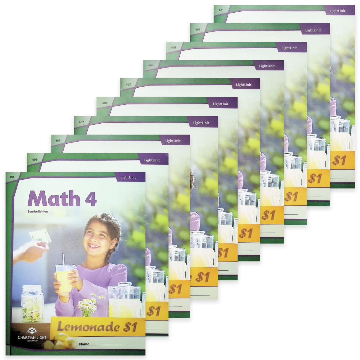 Christian Light Mathematics LightUnit 401-410 Set Sunrise Edition