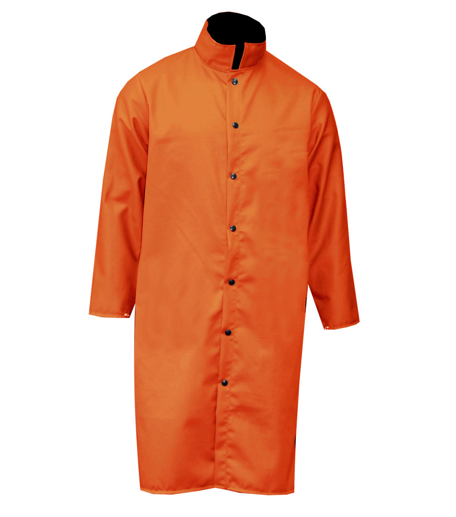 45" Coat: 9 oz. Orange Indura® (Style B), , large image number 0