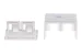 Keystone Surface Mount Box, 2 Port, White