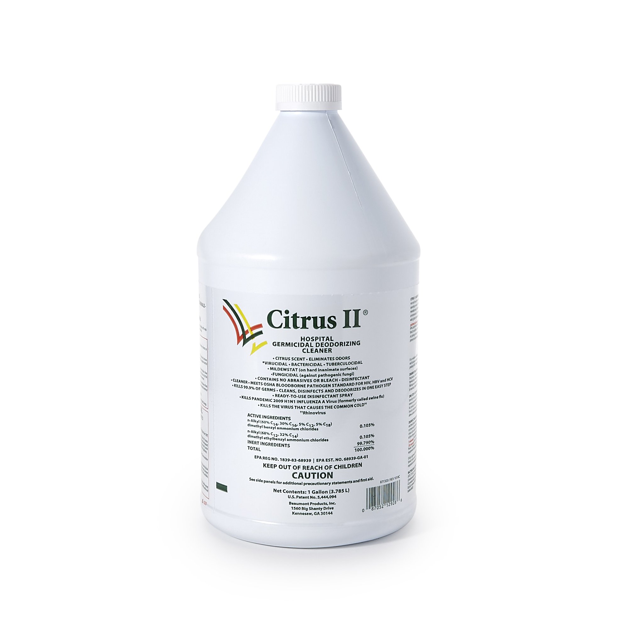 Citrus II Hospiral Germicidal Deodorizing Cleaner, 1 gal. Jug MK 314430