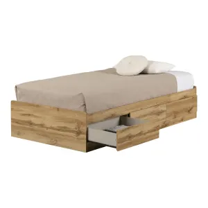 Base para cama individual con 3 cajones