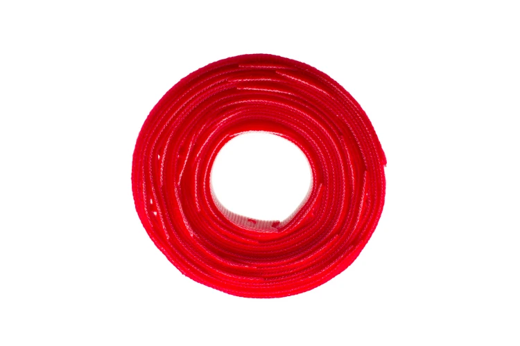 Velcro One-Wrap Straps, 3/4in x 8in, Qty 25, Red