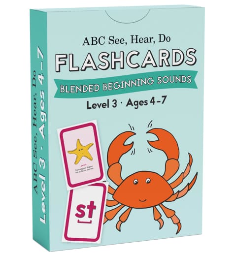 ABC See, Hear, Do: Level 3 - Memory Flashcards Blended Beginning Sounds