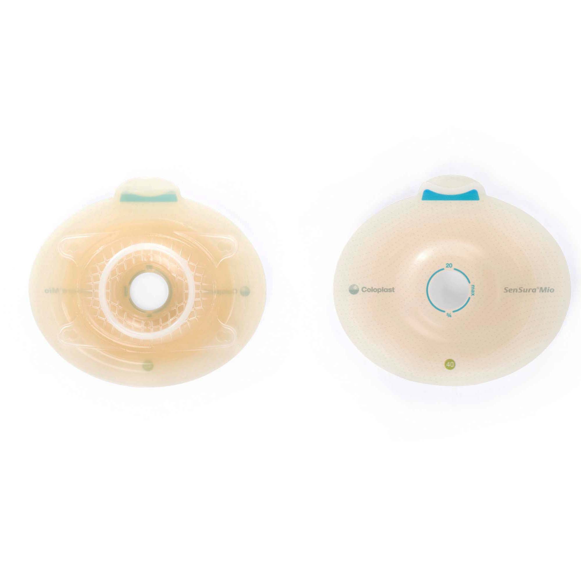 SenSura Mio Click Convex Light Ostomy Barrier, 18 mm Stoma Opening, Green Match MK 1006230