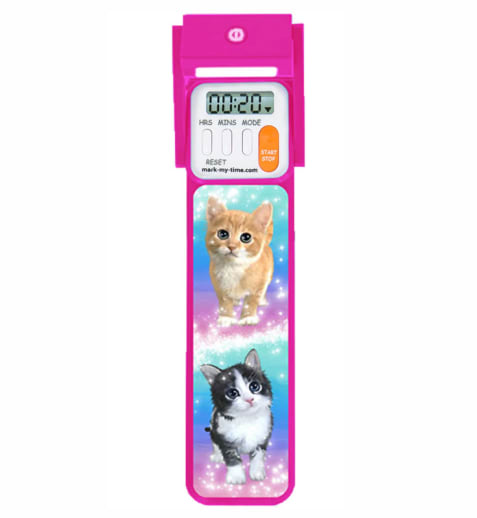 Mark-My-Time 3D Kitty Sparkle Booklight