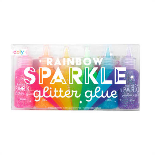 Rainbow Sparkle Glitter Glue (set of 6)
