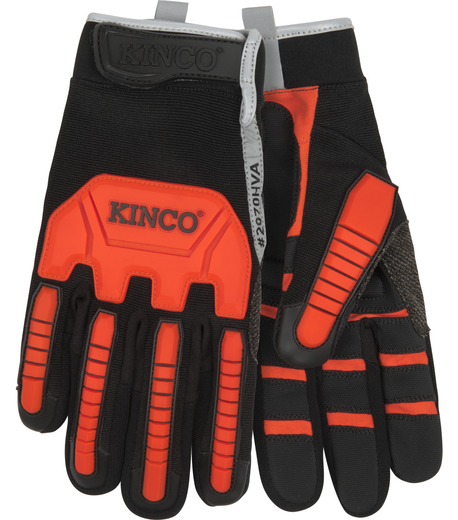 KincoPro&trade; Hi-Vis Synthetic with Impact Protection & Pull-Strap, Black, large image number 0