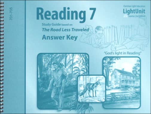 The Road Less Traveled Reading 7 Answer Key 701-705 Sunrise 2nd Edition | Christian Light