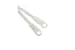 8in Nylon Cable Ties, White, Qty 100, Wall Mountable