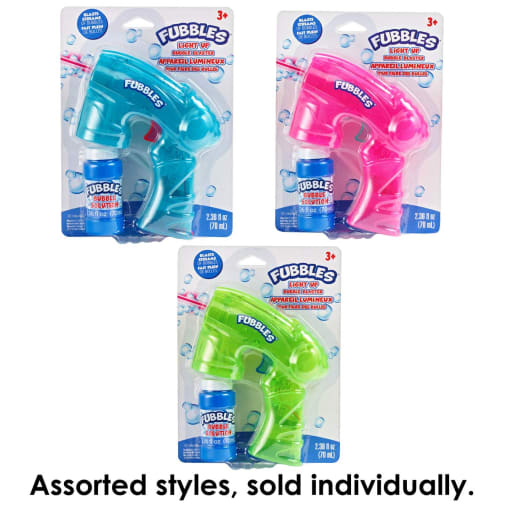 Fubbles Light-Up Bubble Blaster Assorted Style