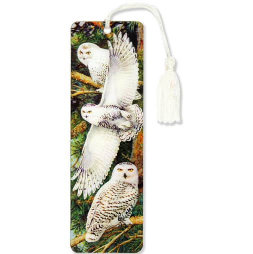 Snowy Owl 3-D Bookmark