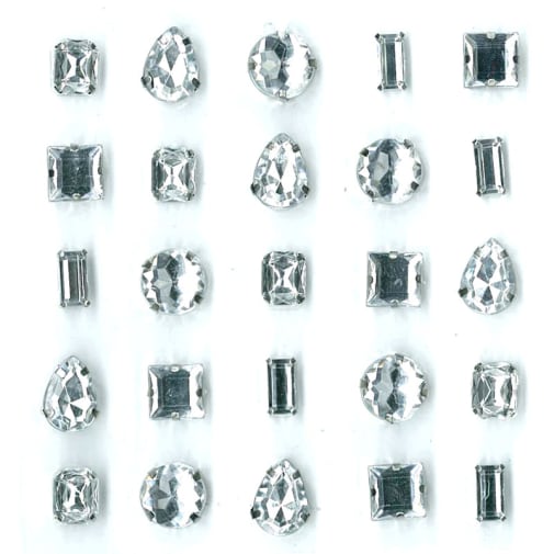 Clear Set Gems Stickers