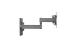 Full Motion TV Wall Mount for 13-27in TVs, 100x100 VESA, 11.1in Arm Extension