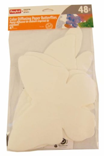 Color Diffusing Paper Butterflies