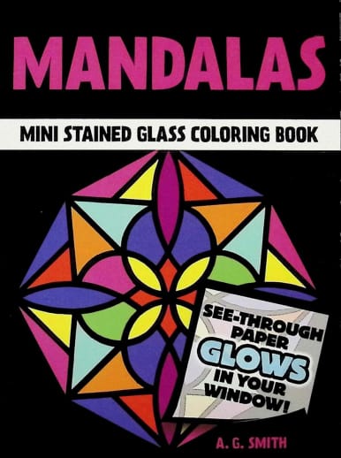 Little Mandalas Stained Glass Coloring Book