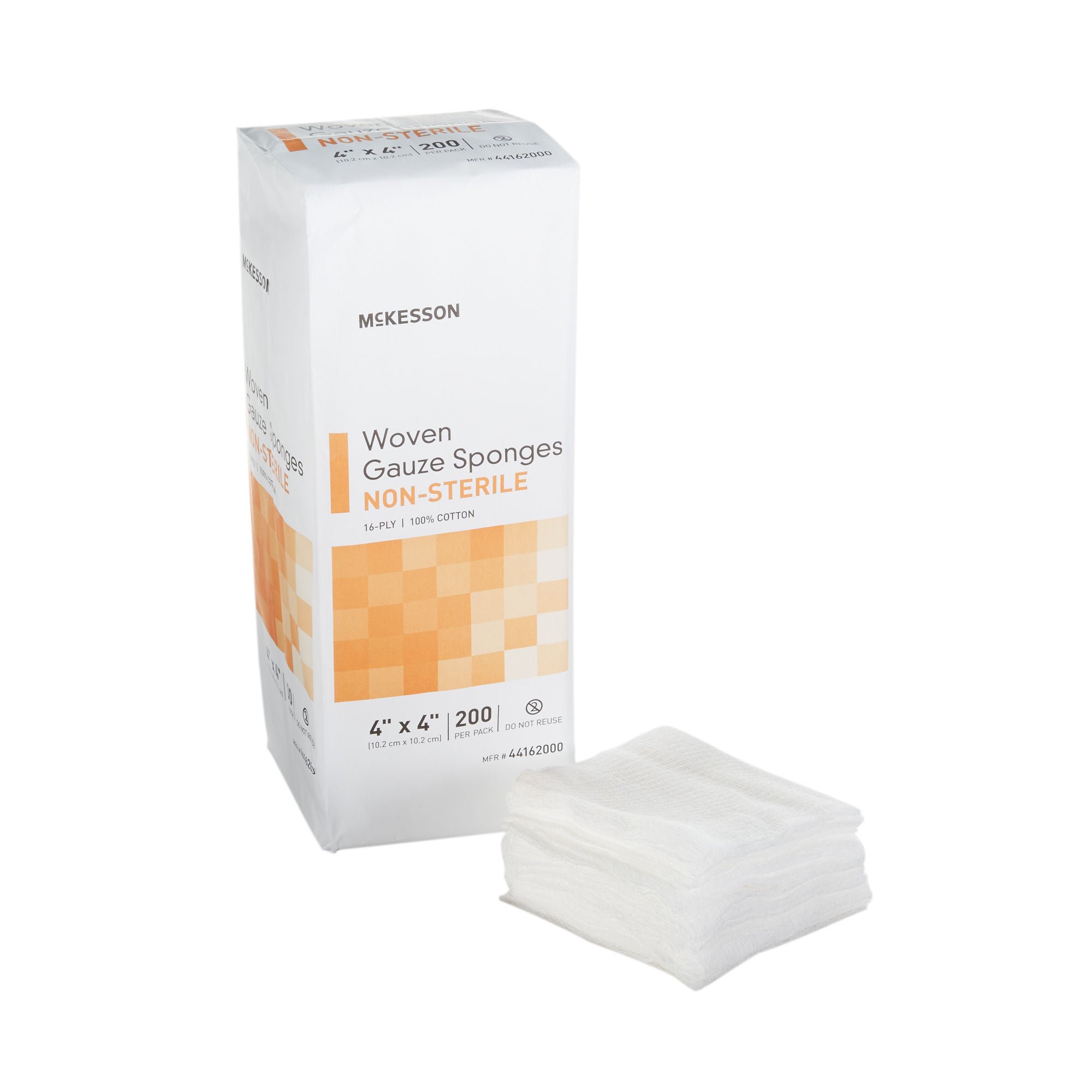 McKesson Gauze Sponge, 4 x 4 Inch, 16-Ply MK 446031