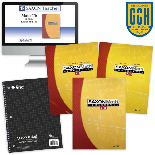 Generations Homeschool Grade 6 Math Package