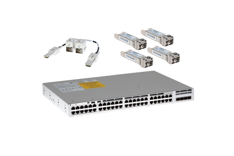 Cisco Catalyst 9200L Series Deployment Kit, 48 Port, C9200L-48P-4X-E-DP10G, Refurbished