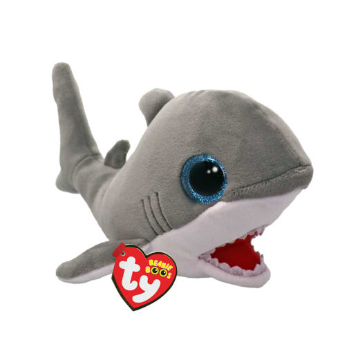Finnegan the Grey Shark Beanie Boo 8"