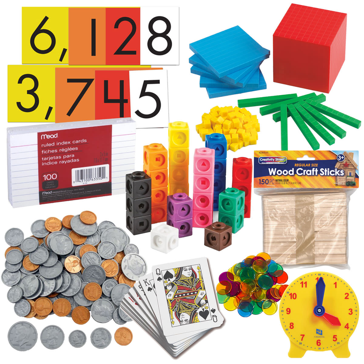 Primary Math 2022 K-1 Add-on Manipulative Package