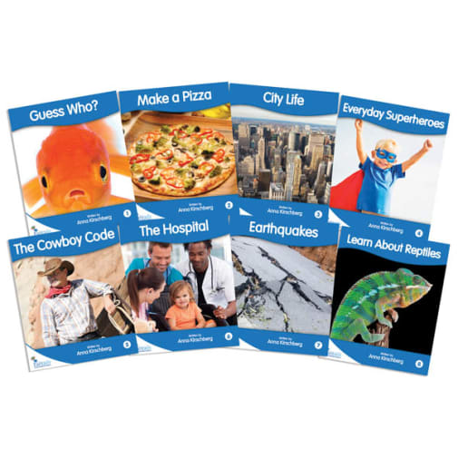 Fantail Readers: Non-Fiction - Blue (set of 8) Reading Level 9-11, Guided Reading Level D-H