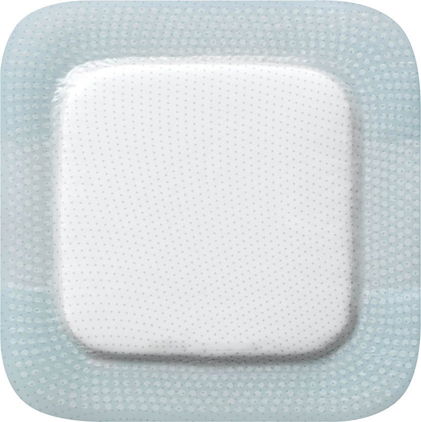 Biatain Silicone Adhesive with Border Silicone Foam Dressing, 7 x 7 Inch MK 815932