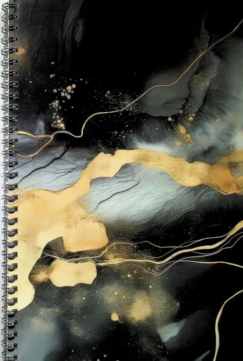 Non-Dated Monthly/Weekly Planner - Gold & Smoke