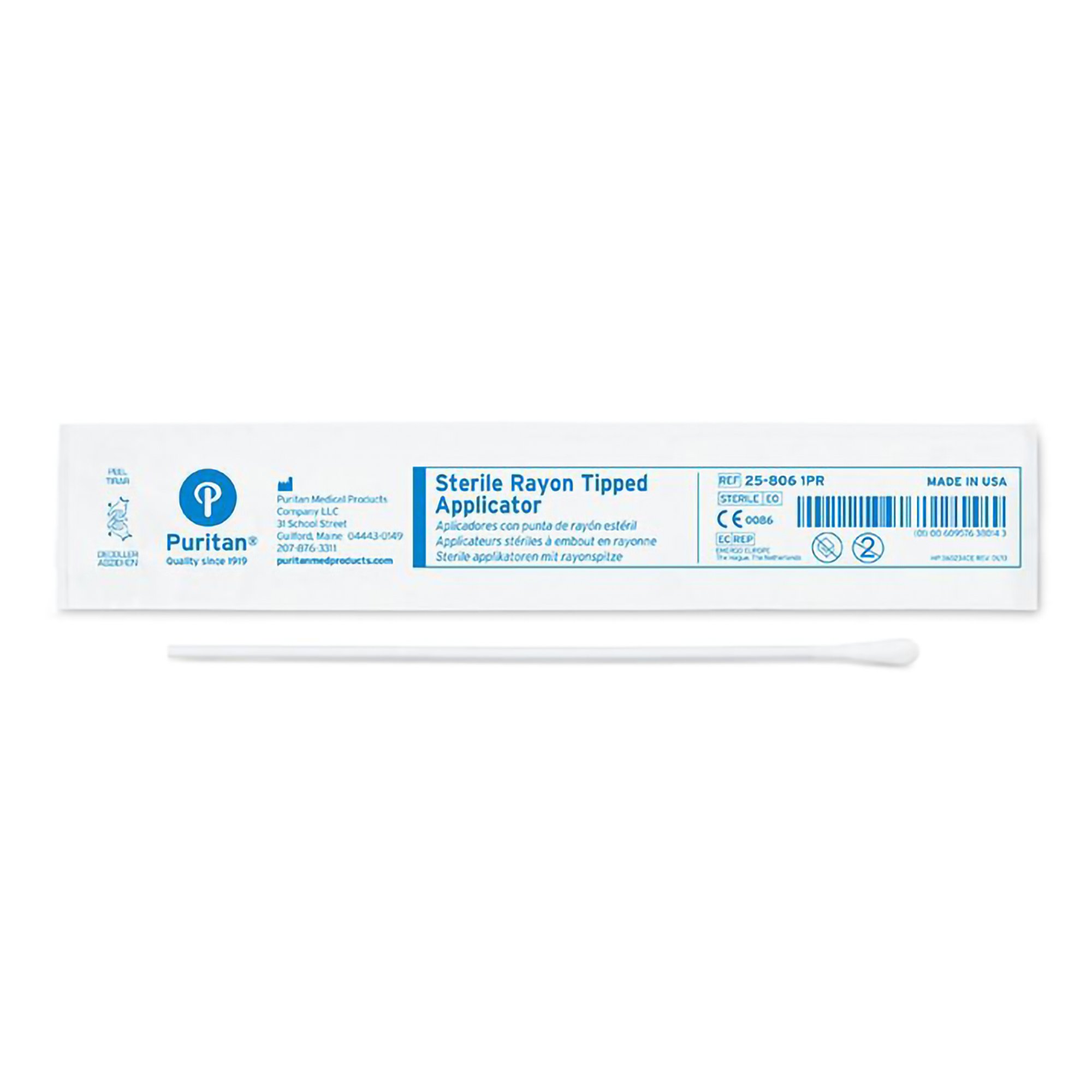 Puritan Swabstick with Transport Tube, 6-Inch Length MK 1045353