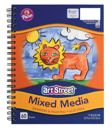 Art Street Mixed Media Journal (11" x 8.5") 60 sheets
