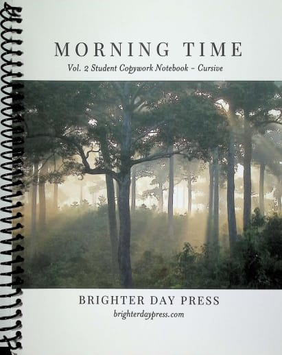 Morning Time Student Copywork Notebook Volume 2 - Cursive