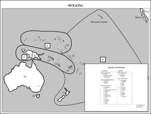 Trick Geography: Oceania Review Card