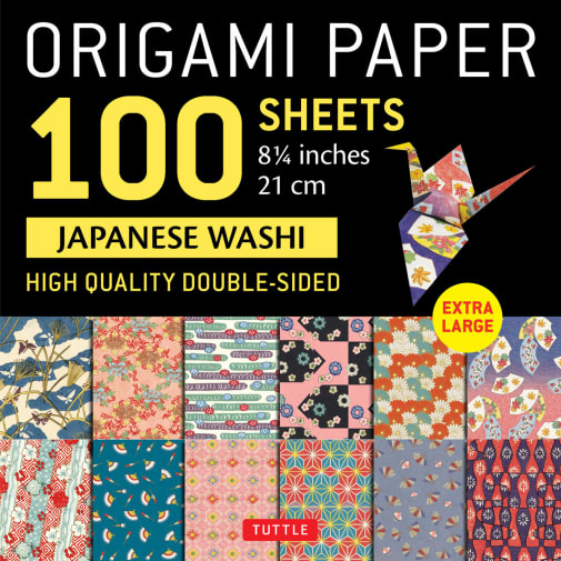 Origami Paper 100 Sheets Japanese Washi 8 1/4" (21 cm)